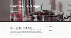 Desktop Screenshot of frontierbeverage.com