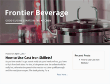 Tablet Screenshot of frontierbeverage.com